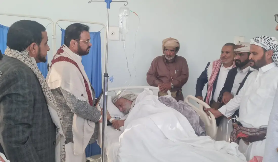 وكيل أول وزارة الداخلية يطمئن على سلامة الشيخ ربيش بن كعلان Image