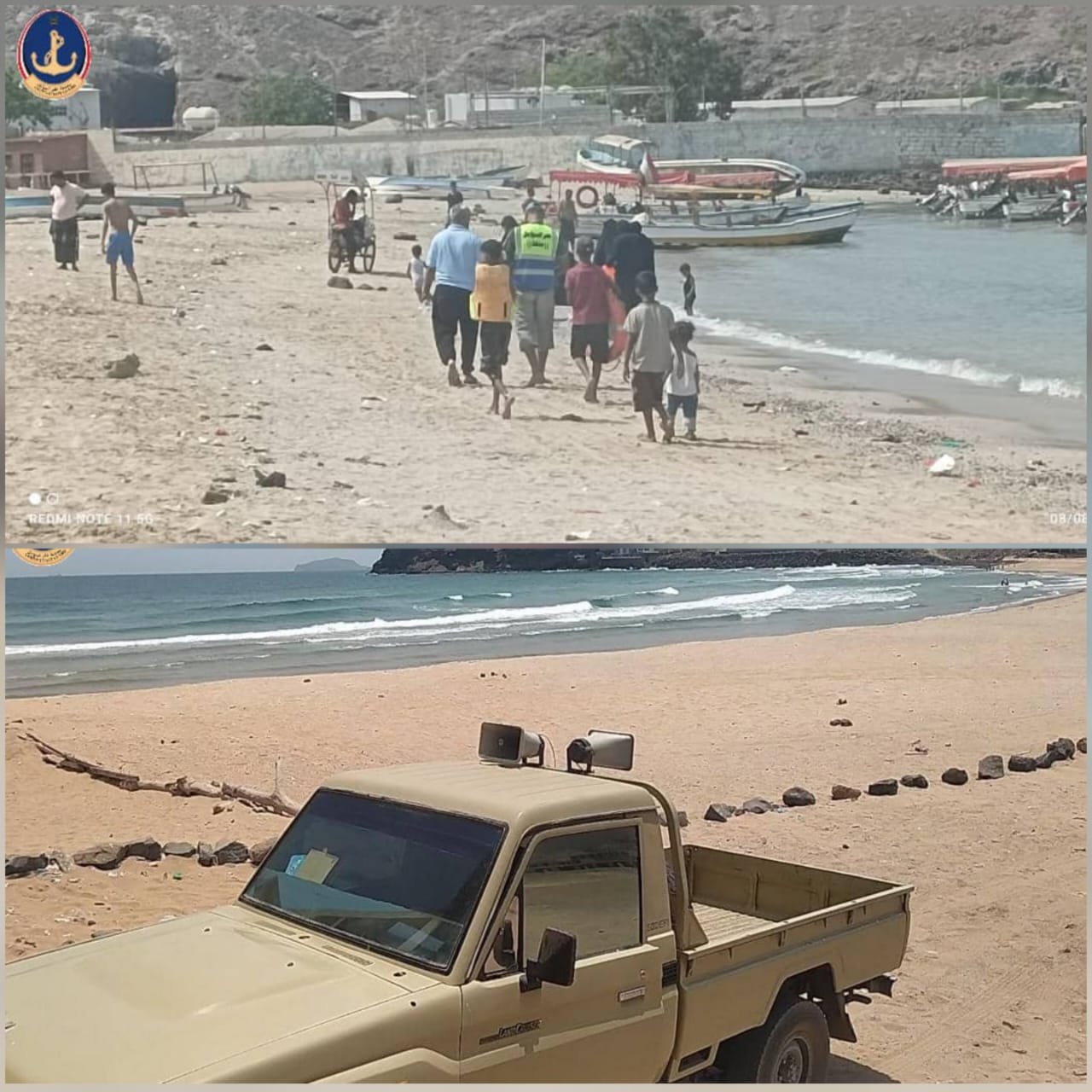 خفر السواحل ينفذ حملات توعية وينشر فرق إنقاذ بسواحل عدن خلال الإجازة الرسمية Image