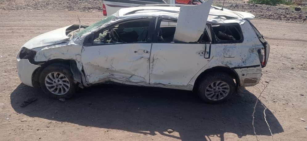 وفاة 4 أشخاص في حادث إنقلاب سيارة بالمهرة Image