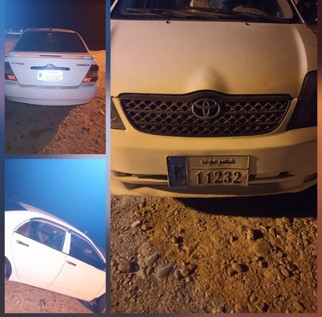 شرطة حضرموت تضبط سارق سيارة في الحامي وتعيدها لمالكها Image