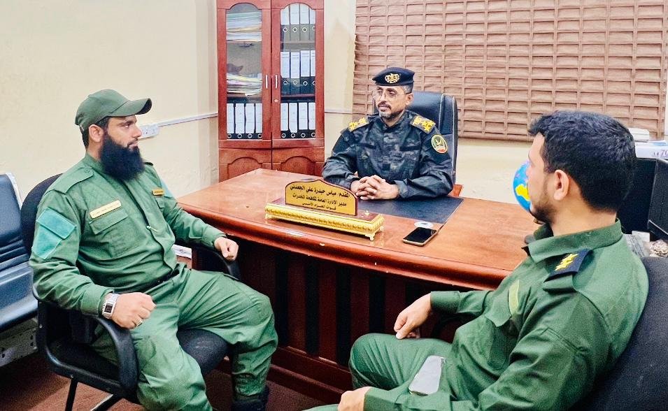 مدير عام لمكافحة المخدرات بوزارة الداخلية يزور مكافحة المخدرات بالاحزمة الامنية Image