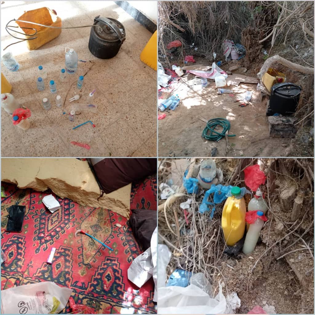 ضبط مصنعاً لتصنيع الخمور في مزرعة بالقطن والقبض على احد المتهمين Image