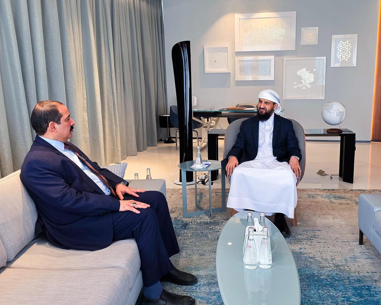 المحرّمي يستقبل وزير الداخلية ويطّلع على مستجدات الأوضاع الأمنية Image