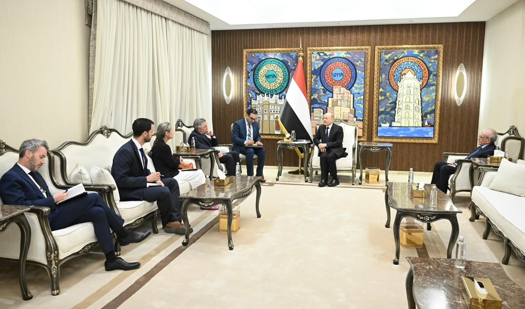الرئيس العليمي: دفاع اليمن عن باب المندب هو دفاع عن امن الممرات العالمية والإمدادات المنقذة للحياة Image